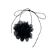 thumbnail image 3 of Collar Con Cordones De Flores Collar Elegante De Verano Para Bodas Fiestas Navideñas Negro, 3 of 5
