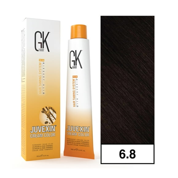 - Tintura Cream Color Permanente Vegana 100ml + Oxidante - 6.8 Rubio Castaño Oscuro