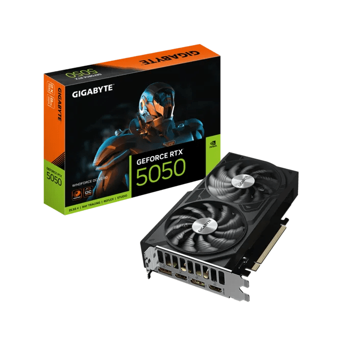 Tarjeta De Video Gigabyte Nvidia Geforce Rtx 5050 Windforce Oc V2, 8gb, 128-bits, Gddr6