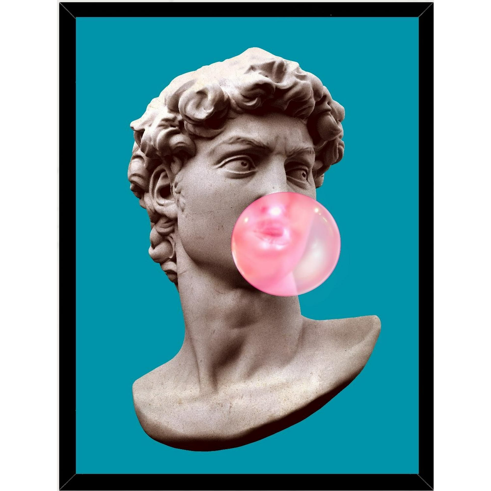 Genérico - Cuadro Decorativo Escultura Apolo Moderno 3 Medidas 30x40 Cm