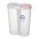 thumbnail image 2 of Organizador De Caja Dividida De Plástico Transparente Caja De Plástico Sin BPA Recipiente De Almacenamiento 2500ml Ovalado, 2 of 5