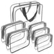thumbnail image 1 of Neceser Transparente 6 Piezas Tsa Aprobado Pvc, 1 of 3
