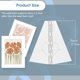 thumbnail image 2 of Respaldo para caballete Lineco 18 cm blanco, paquete de 50, 2 of 7