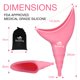 thumbnail image 4 of Dispositivo de micción femenino Sunany, reutilizable, de silicona, color rosa, 4 of 9