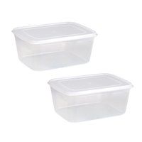 Bothyi - Contenedor De Almacenamiento Para Nevera, Contenedor De Ensalada De Lechuga Para Despensa, Cocina, 2000Ml, 2 Piezas