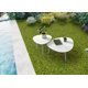 thumbnail image 2 of Mesa Whiteline Modern Living ST1601S-WHT de aluminio blanco 48x43x36 cm, 2 of 2