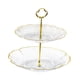 thumbnail image 4 of Soporte Para Tartas De 2 Niveles, Bandeja Para Galletas Y Platos Para Dulces, Para Fiesta De Celebración De Bodas, Transparente, 4 of 5