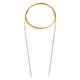 thumbnail image 1 of Uxcell Tamaño US 2 Agujas de Tejer Aguja Circular 47 pulgadas Redonda de Metal Acero Inoxidable para Proyectos Hechos a Mano DIY Tejido Amarillo, 1 of 6