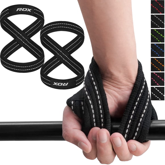 Exercise Straps RDX Figure 8, soporte de muñeca antideslizante