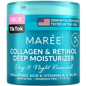 Crema Hidratante Maree Con Retinol Y Colágeno Para Rostro Femenino