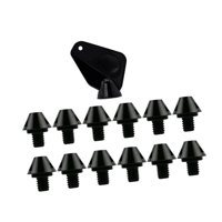 Magideal - 12 Uds. Zapatos De Rugby, Tachuelas Para Zapatos De Fútbol, Clavos Profesionales Antideslizantes M6, Para Botas De Fútbol, Zapatos De Pista, Altura 8Mm