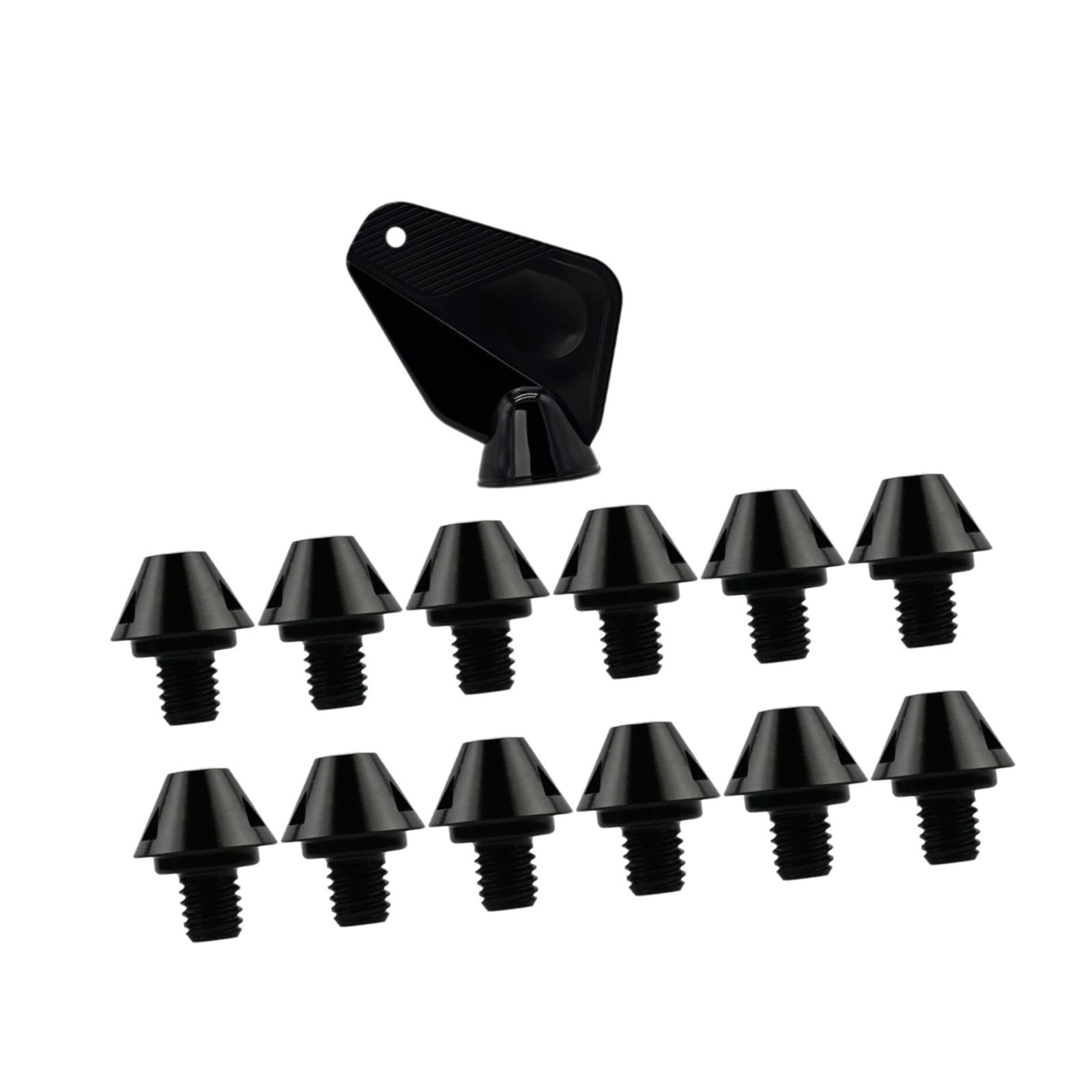 Magideal - 12 Uds. Zapatos De Rugby, Tachuelas Para Zapatos De Fútbol, Clavos Profesionales Antideslizantes M6, Para Botas De Fútbol, Zapatos De Pista, Altura 8mm