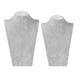 thumbnail image 3 of Collar De Terciopelo Gris 2x Colgante De Exhibición Del Colgante Busto Maniquin Stand Holder, 3 of 5