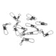 thumbnail image 1 of 10pcs giratorio de barril rodante de pesca con conector giratorio a presión con enclavamiento 3 #, 1 of 5