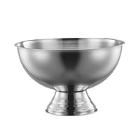 Magideal - Cubo De Hielo Redondo, Recipiente Para Bebidas, Bandeja Para Cubitos De Hielo, Cubo Resistente Para Enfriar Vino, Versátil Para Refrigerador Doméstico Plata