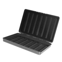 Ioensy - Caja De Pesca Con Mosca De Doble Cara Caja De Almacenamiento De Ganchos De Cebo De Señuelo De Pesca Portátil Negro