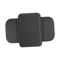 Magideal - Generic Cojín Para Reposabrazos De Coche, Reposabrazos, Funda Para Caja De Asiento, Cojín Para Consola Central De Coche Antiarañazos, Cojín Para Coche Negro
