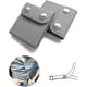 thumbnail image 3 of Ajustador de cinturón de seguridad, clips universales para cinturón de seguridad de vehículo, protector de cuello y hombros con bloqueo (gris, 2 unidades), 3 of 5