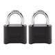 thumbnail image 1 of Candado combinado Master Lock 178EC2 negro, paquete de 2, 1 of 6
