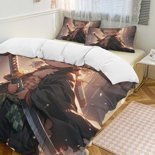 One PieceCartoon Collection 3-Piece Comforter Set, Personalized Bedding Decor for Kids And Teens Bed Sheets