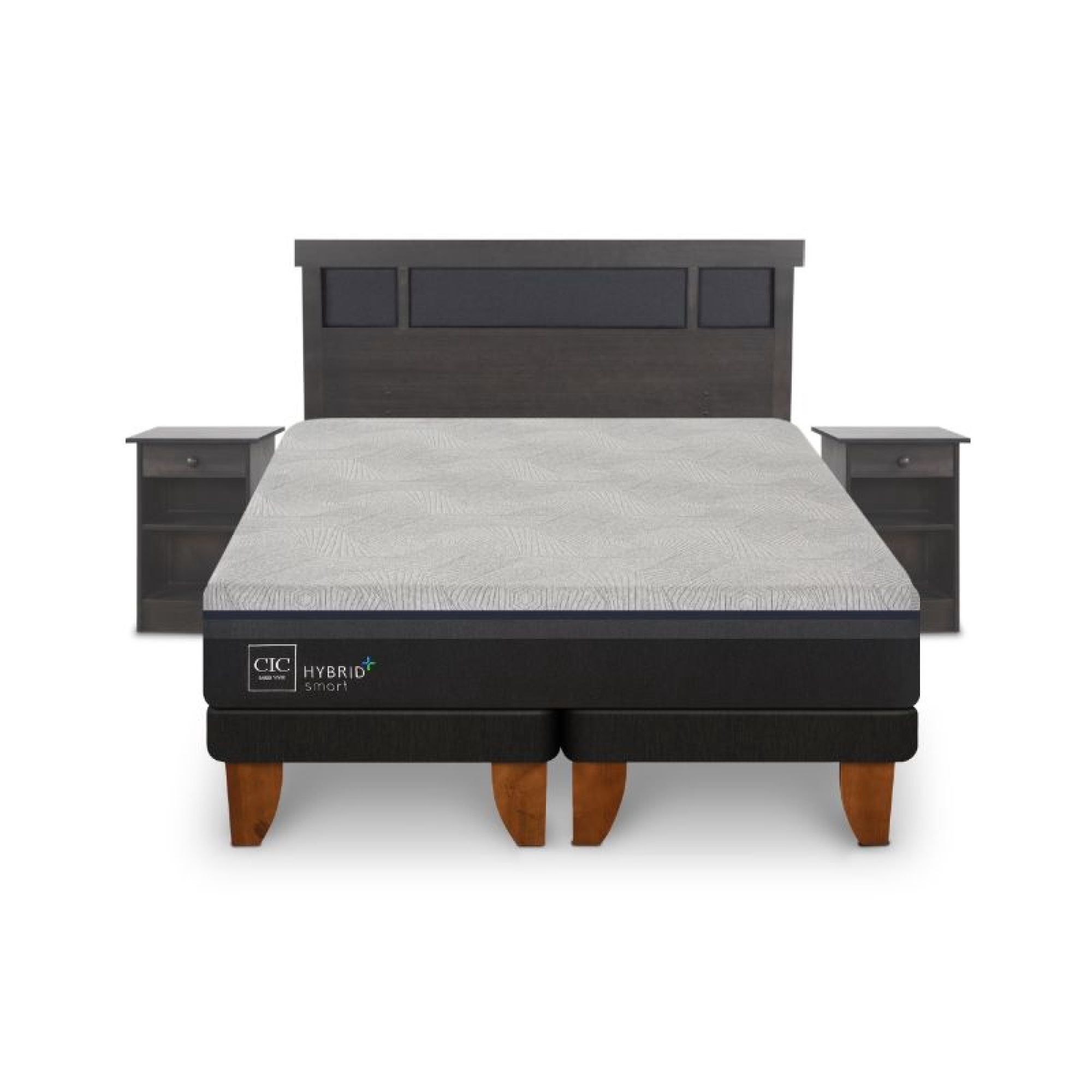 Cama Europea Hybrid Plus Smart 2 Plaza Base Dividida