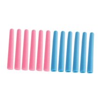Ioensy - 12 Fundas Protectoras De Espuma Para Postes De Trampolín, Para Barandilla De Cama De Salto (6 Azules Y 6 Rosas)