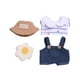 thumbnail image 3 of Camiseta Y Pantalones De Muñeca De Peluche, Moda, Haz Tus Propias Muñecas Para Muñeca De 6,69 Pulgadas, Pantalones De Bolsillo, Sombrero B, 3 of 3