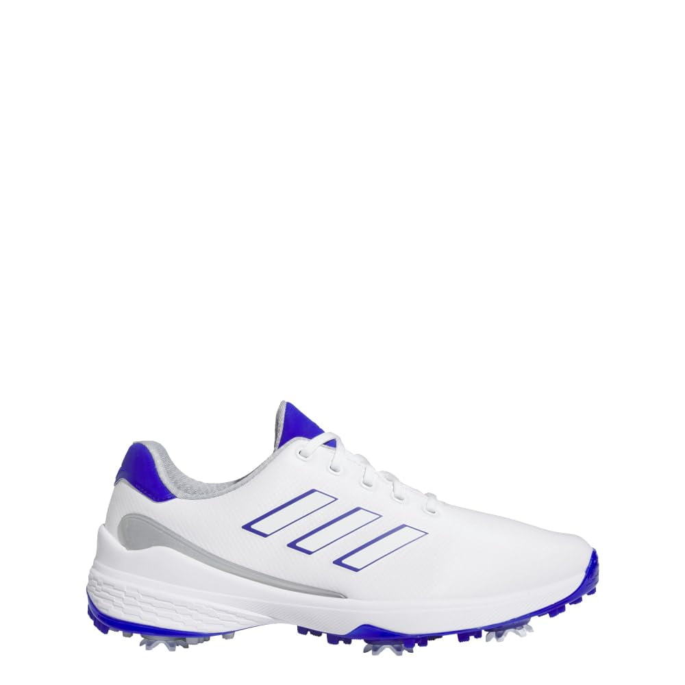 Zapatos De Golf Adidas Zg23 Blancos, Azules Y Plateados Para Hombre, Talla 10