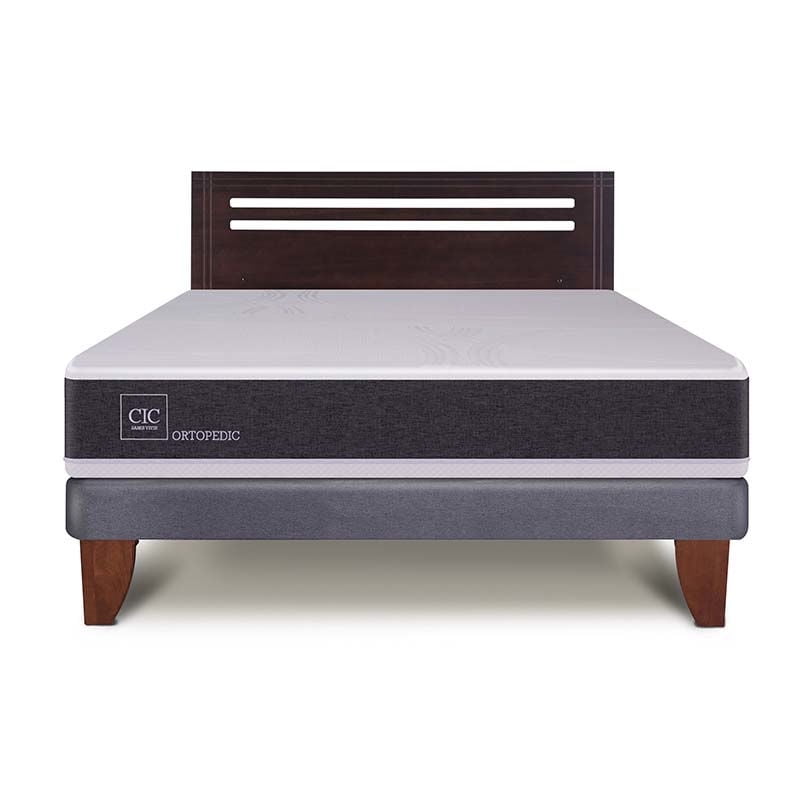 Cic - Cama Europea Europea New Ortopedic 2P Bn Respaldo New 2 Plaza Base Normal