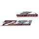 thumbnail image 2 of Calcomanía Tomilia 30 cm Cromada y Roja – Pack de 2 – Z71 Off‑Road, 2 of 5