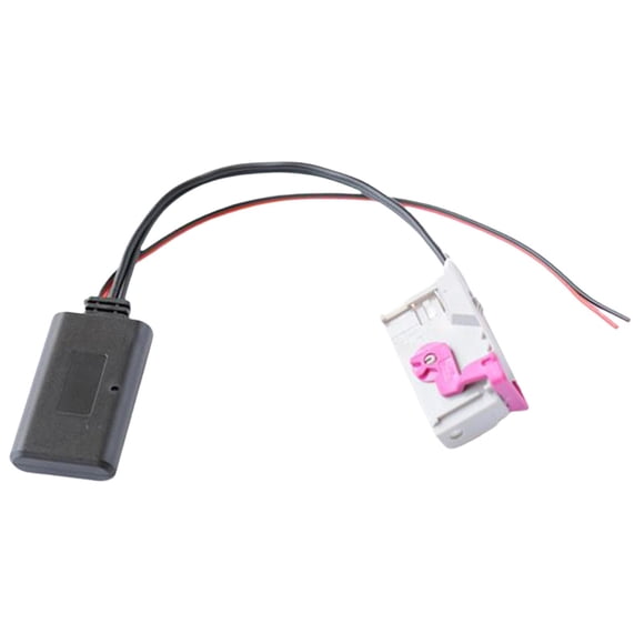 .0 o Adaptador Adaptador de música de 32 pines y 12 V Cable auxiliar estéreo para A3 A4 A6 A8 TT R8 Rns-E MP3 Reducción de ruido sin micrófono