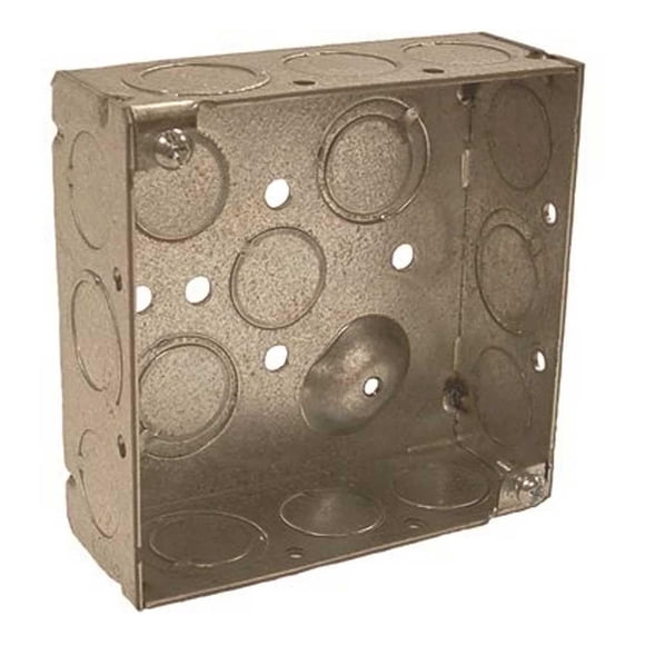Caja cuadrada Hubbell Wiring 232 de 10 cm de profundidad, 4" TKO