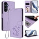 thumbnail image 2 of Carcasa Billetera de Cuero Sintético para Samsung Galaxy A55 5G, Lila Claro, 2 of 6
