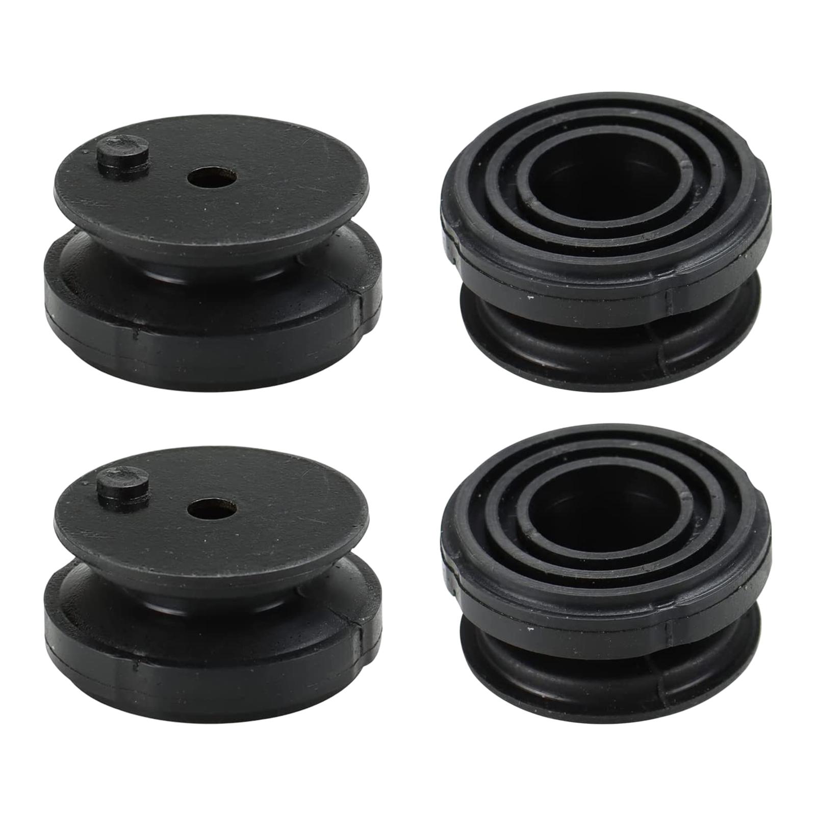 Magideal - 4 Piezas De Almohadillas De Goma Para Pies, Almohadilla De Montaje Para Pies 68325-Z07-003, Accesorios Para Automóviles, Fácil Instalación, Reemplaza