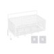 thumbnail image 1 of Cesta De Almacenamiento De Gabinete Cesta De Alambre De Acero Resistente Para Frutas Verduras Snacks Blanco M Con Gancho, 1 of 5