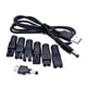 thumbnail image 1 of Conector Convertidor De Carga Conector De Conversión Para Cortapelos 7 Piezas Y Cable USB, 1 of 5