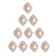 thumbnail image 1 of 10 Piezas De Diamantes De Imitación Con Parte Posterior Plana, Botón De Cuentas, Adorno Para álbum De Recortes, Color Beige, 1 of 3