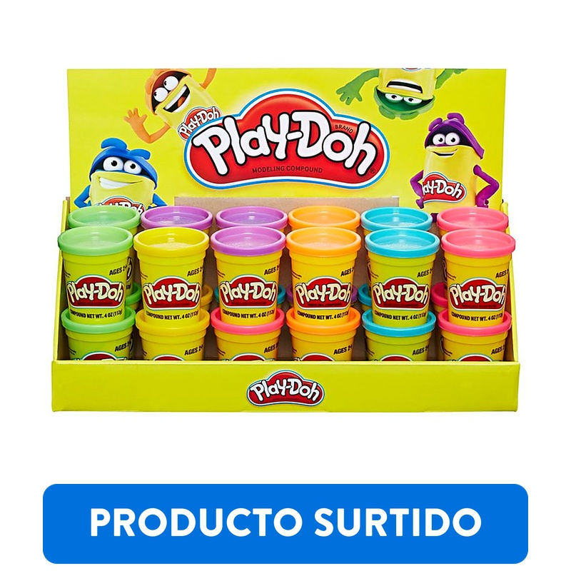 Play-Doh - Masitas Unitaria 4Oz (Colores Surtidos)