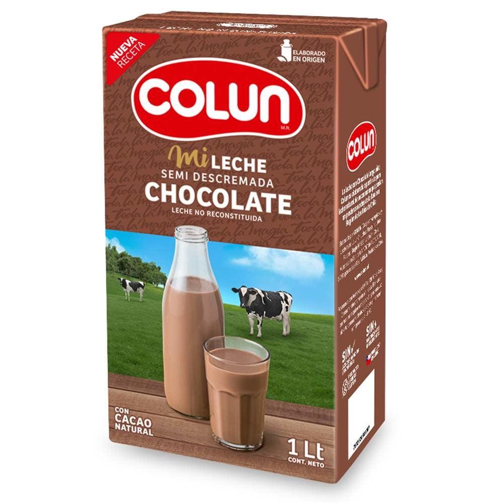 Leche Semidescremada Chocolate 1 L Colun