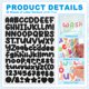 thumbnail image 3 of Uxcell 20 Hojas de Pegatinas de Letras 1/2 pulgada Pequeñas Pegatinas de Letras y Números de Vinilo para Decoración de Botellas y Aulas en Negro, 3 of 4