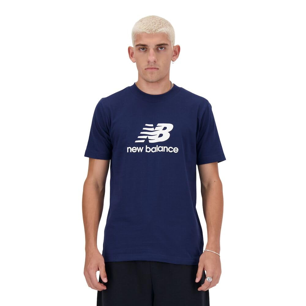 Camiseta New Balance Sport Essentials Logo Para Hombre Azul Marino