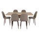 thumbnail image 1 of Juego De Comedor 6 Sillas Sin Brazo  Rovere - Café Claro, 1 of 8