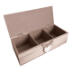 thumbnail image 2 of Caja de té mediana de madera 3 espacios corazón colgante, 2 of 3