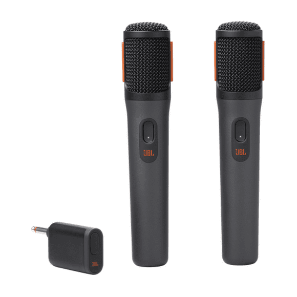 Microfono Partybox Inalambrico X 2 Recargable Color Negro