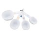 thumbnail image 1 of Juego de 4 tazas medidoras Bradshaw White, 1 of 1