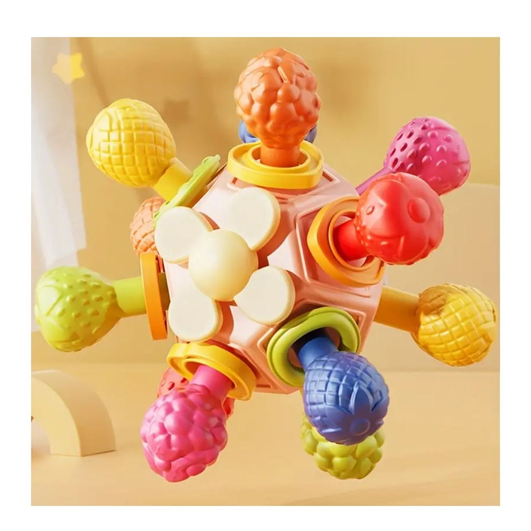 Oem - Sonajero Sensorial Giratorio De Silicona Flor