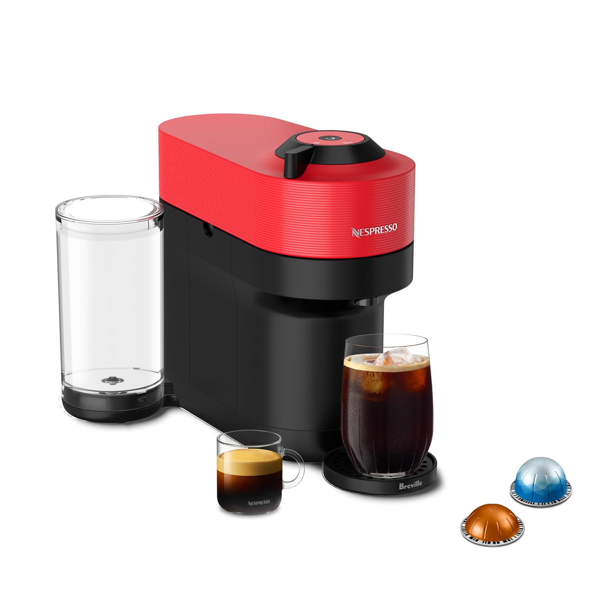 Cafetera Y Cafetera Espresso Nespresso Vertuo Pop+ Breville Red