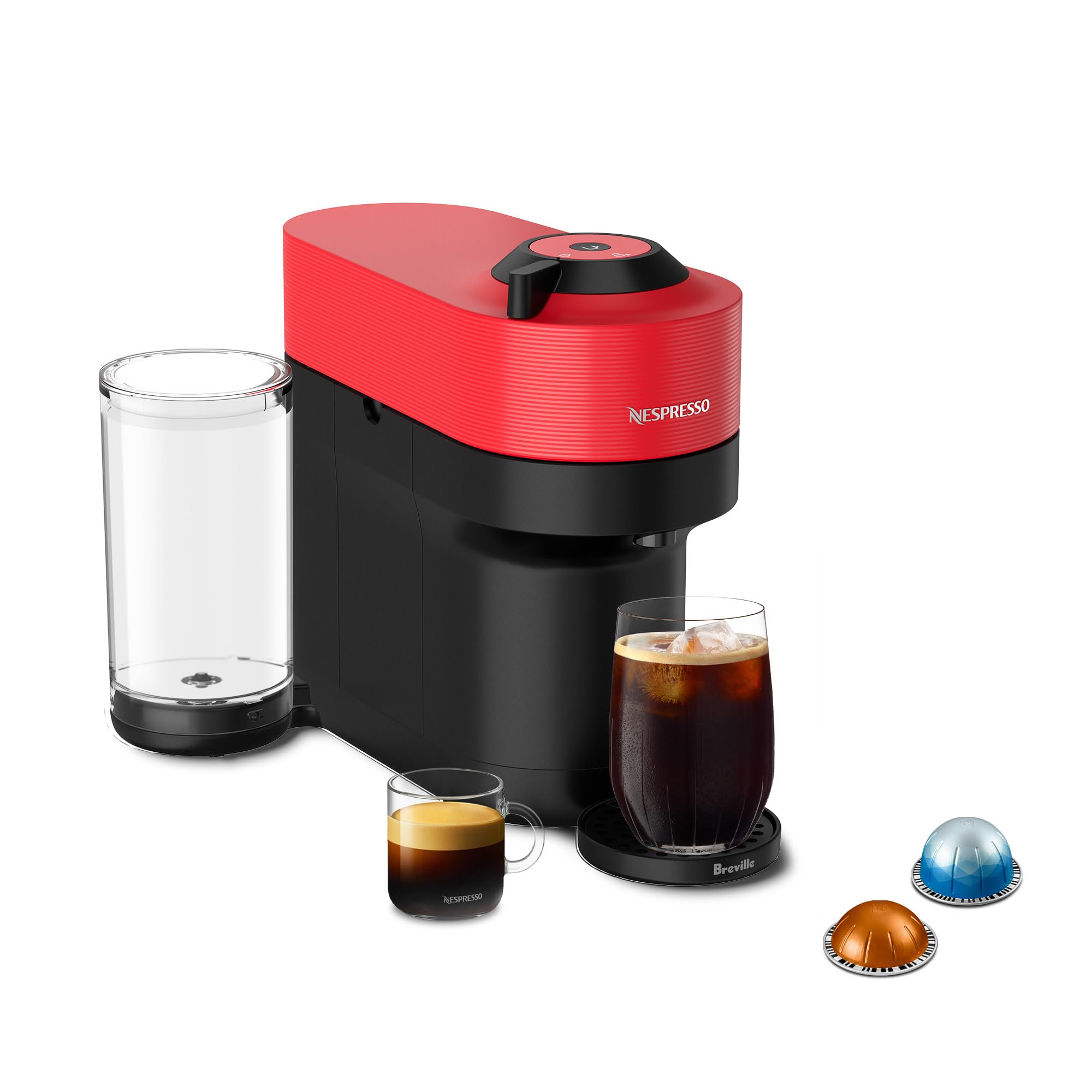 Cafetera Y Cafetera Espresso Nespresso Vertuo Pop+ Breville Red