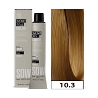 Sow - Tintura Permanente Bajo Amoniaco 10.3 Rubio Platino Dorado100Ml + Oxidante