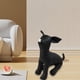 thumbnail image 2 of Maniquíes de perro de cuero de pie, modelos de perros, juguetes, tienda de animales para mascotas, maniquí de exhibición, negro, talla S, 2 of 5